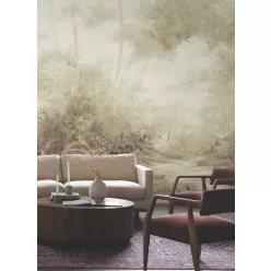   York Magnolia Home by Joanna Gaines vlies anyagú barna színű fás, növényes, festmény Romantikus panel