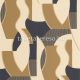 Casadeco Milano Sixties vlies anyagú beige, barna, fekete, arany színű absztrakt, geometriai retro tapéta