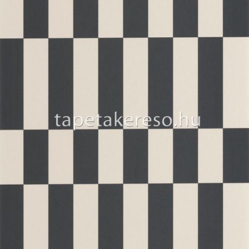 Casadeco Milano Sixties vlies anyagú fekete, beige színű kockás, geometriai retro tapéta