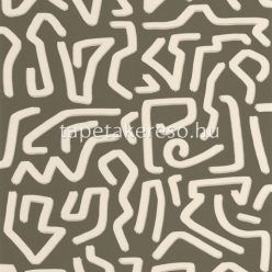   Casadeco Milano Sixties vlies anyagú beige, zöld színű absztrakt, geometriai retro tapéta