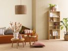 Caselio MATIERES vinyl, vlies anyagú beige színű szövethatású Natural, Modern tapéta