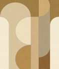 Caselio MATIERES vlies anyagú beige, barna, sárga, mustársárga, szürke színű geometriai Natural, Modern panel