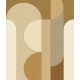 Caselio MATIERES vlies anyagú beige, barna, sárga, mustársárga, szürke színű geometriai Natural, Modern panel