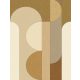 Caselio MATIERES vlies anyagú beige, barna, sárga, mustársárga, szürke színű geometriai Natural, Modern panel