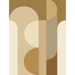   Caselio MATIERES vlies anyagú beige, barna, sárga, mustársárga, szürke színű geometriai Natural, Modern panel