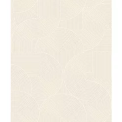   Caselio Moonlight 3, vinyl, vlies anyagú, beige színű, geometriai, Modern tapéta