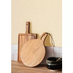   Caselio Maison Simeon, vinyl, vlies anyagú, barna színű, egyszínű, textilhatású, Modern tapéta