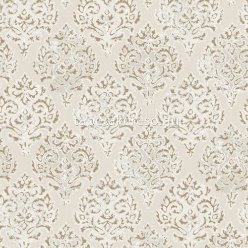 Galerie Lustre vlies anyagú fehér, szürke, arany színű barokk modern tapéta