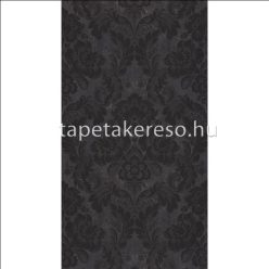   Casadeco Montsegur vlies anyagú fekete, szürke színű barokk modern tapéta