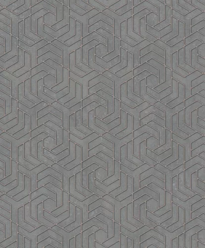 Marburg The New Design Book, vinyl, vlies anyagú, szürke, rosegold színű, geometriai, Modern tapéta
