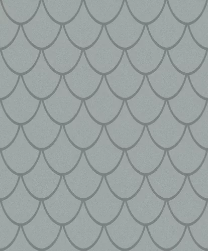 Marburg The New Design Book, vinyl, vlies anyagú, türkiz, ezüst színű, pikkelyes, Modern tapéta