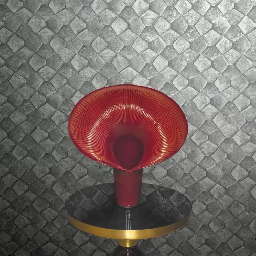 Marburg, Eclectic, vlies, vinyl anyagú, szürke színű, geometriai, 3d, Modern tapéta