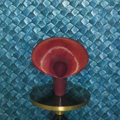   Marburg, Eclectic, vlies, vinyl anyagú, kék színű, geometriai, 3d, Modern tapéta
