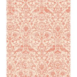   Marburg, Heritage, vlies  anyagú, terrakotta, beige színű, madaras, virágos, Romantikus tapéta