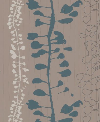 Marburg, The New Amsterdam book, vlies anyagú, homok, kék, törtfehér színű, növényes, gyűrt, Modern 