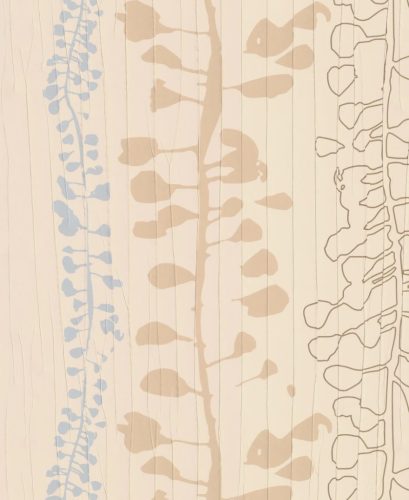 Marburg, The New Amsterdam book, vlies anyagú, beige, kék színű, növényes, gyűrt, Modern 