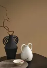 Casadeco Nest vlies, vinyl anyagú, barna színű, karmolt, struktúrált, egyszínű, Modern tapéta