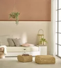 Casadeco Nest vlies, vinyl anyagú, beige színű, karmolt, struktúrált, egyszínű, Modern tapéta
