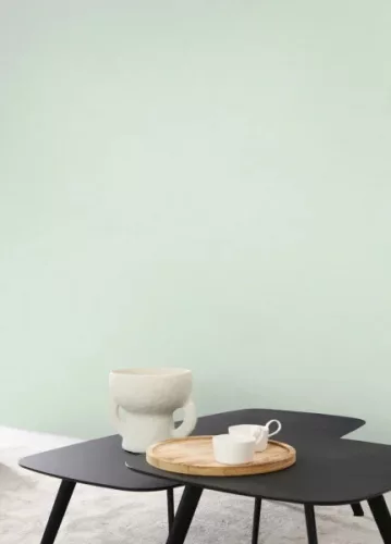 Casadeco Nest vlies, vinyl anyagú, menta színű, karmolt, struktúrált, egyszínű, Modern tapéta