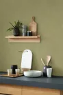 Casadeco Nest vlies, vinyl anyagú, zöld színű, karmolt, struktúrált, egyszínű, Modern tapéta