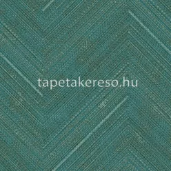   Nina Hancoc Perla vlies, vinyl anyagú zöld, türkiz színű chevron, zig-zag modern, natural tapéta