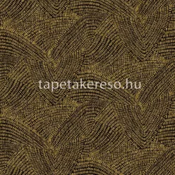   Nina Hancoc Perla vlies, vinyl anyagú sárga, fekete színű absztrakt modern, natural tapéta