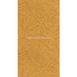   Casadeco Nicaragua vlies, vinyl anyagú okker színű leveles modern, natural tapéta