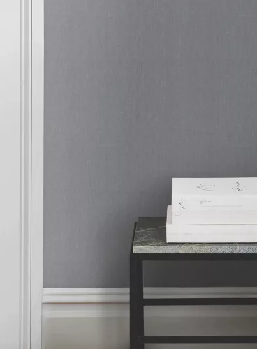 York Magnolia Home by Joanna Gaines növényi szálak, vlies anyagú kék, szürke, fehér színű textilhatású, vonalas Romantikus tapéta