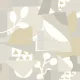 York NEW ORIGINS vlies anyagú fehér, szürke, beige, sárga színű geometriai, leveles, absztrakt modern tapéta