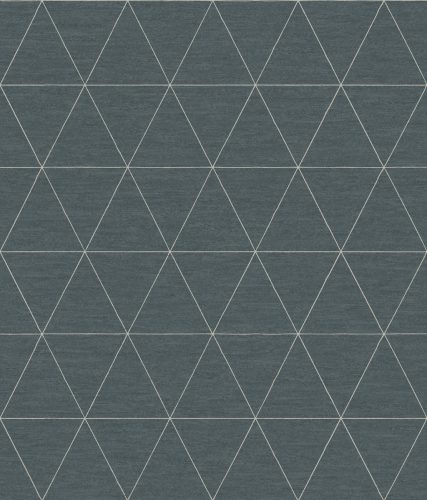 York Magnolia Home by Joanna Gaines papír anyagú kék, ezüst színű geometriai Romantikus tapéta