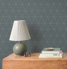 York Magnolia Home by Joanna Gaines papír anyagú kék, ezüst színű geometriai Romantikus tapéta