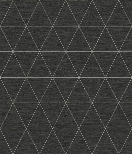 York Magnolia Home by Joanna Gaines papír anyagú fekete, ezüst színű geometriai Romantikus tapéta