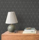 York Magnolia Home by Joanna Gaines papír anyagú fekete, ezüst színű geometriai Romantikus tapéta