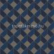 Caselio Only blue vinyl, vlies anyagú kék, bronz színű 3d, geometriai modern tapéta
