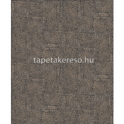   Khroma Orbital vlies anyagú fekete, arany, beige színű kockás modern tapéta