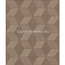   Khroma Orbital vlies anyagú barna, csillámos színű 3d, geometriai modern tapéta