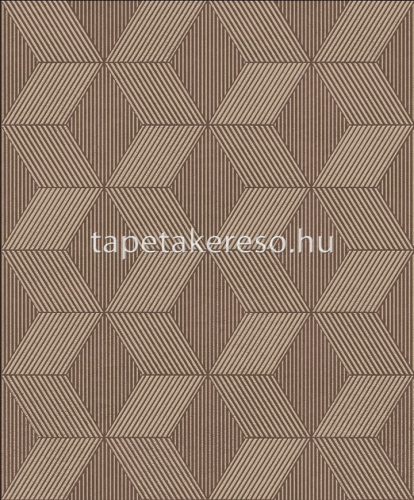 Khroma Orbital vlies anyagú barna, csillámos színű 3d, geometriai modern tapéta