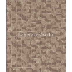   Khroma Orbital vlies anyagú barna, ezüst színű geometriai modern tapéta