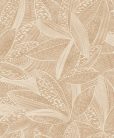 Caselio ORIGINE habos, vlies anyagú barna, beige  színű leveles Modern tapéta
