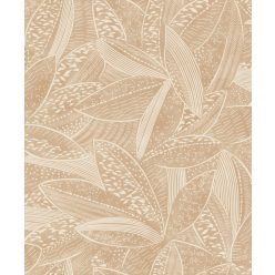   Caselio ORIGINE habos, vlies anyagú barna, beige  színű leveles Modern tapéta