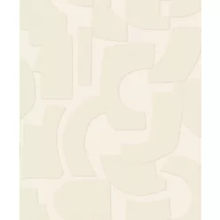  Caselio ORIGINE vinyl, vlies anyagú beige, krém színű geometriai Modern tapéta