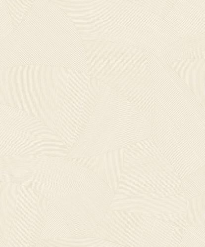 Caselio ORIGINE habos, vlies anyagú beige, törtfehér színű vonalas, geometriai Modern tapéta