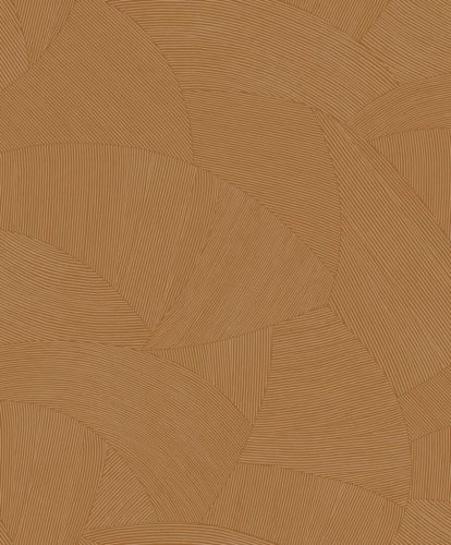 Caselio ORIGINE habos, vlies anyagú rozsdabarna színű vonalas, geometriai Modern tapéta