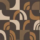 Caselio ORIGINE vinyl, vlies anyagú barna, beige, rozsdabarna színű geometriai Modern tapéta