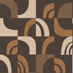   Caselio ORIGINE vinyl, vlies anyagú barna, beige, rozsdabarna színű geometriai Modern tapéta