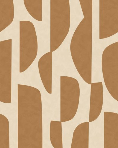 Caselio ORIGINE vlies anyagú beige, barna színű geometriai Modern panel