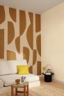 Caselio ORIGINE vlies anyagú beige, barna színű geometriai Modern panel