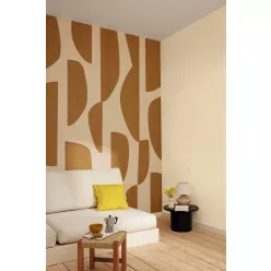   Caselio ORIGINE vlies anyagú beige, barna színű geometriai Modern panel