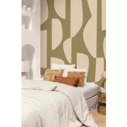   Caselio ORIGINE vlies anyagú beige, keki színű geometriai Modern panel