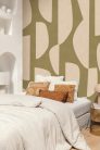 Caselio ORIGINE vlies anyagú beige, keki színű geometriai Modern panel